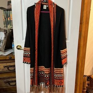 Black knit cardigan